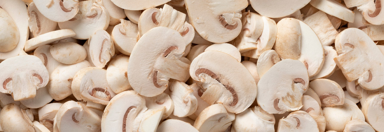 fresh sliced mushrooms